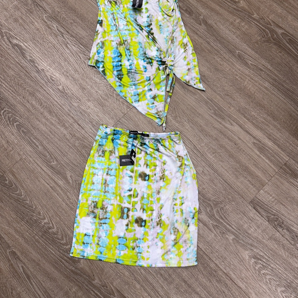 NEW! Pretty Little Things Multicolor Tie-Dye Skirt Set Size S